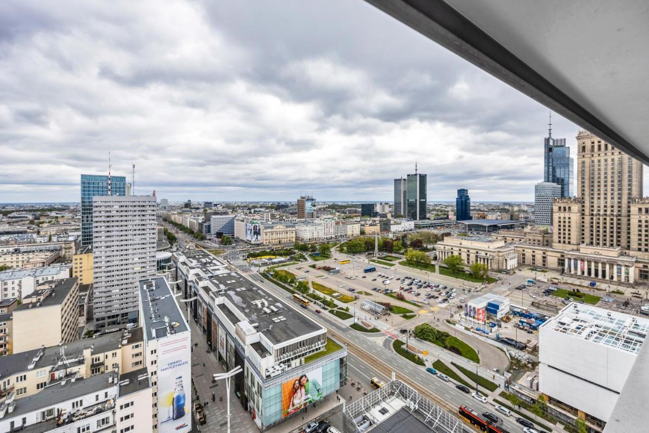 23Rd Floor 3Br Apt With Views Of 바르샤바 외부 사진
